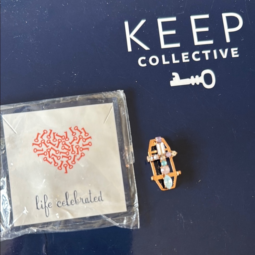 Keep Collective rose gold  cross charm